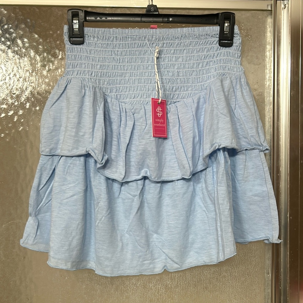 Small blue simply southern skirt